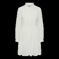 robe courte manches longues blanc clio en coton
