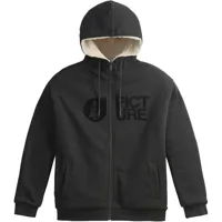 picture basement plush zip hoodie w - noir - taille l 2024