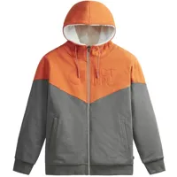 picture basement plush zip hoodie - orange / gris - taille s 2024