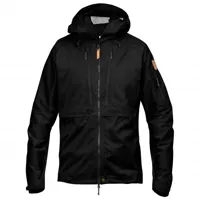 fjällräven - keb eco-shell jacket - veste imperméable taille l, noir