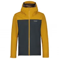 rab - arc eco jacket - veste imperméable taille s, jaune