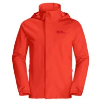 jack wolfskin - stormy point 2l jacket - veste imperméable taille m, rouge