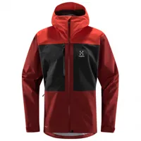 haglöfs - front proof jacket - veste imperméable taille s, bleu;brun;rouge