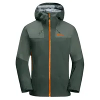 jack wolfskin - alpspitze tour 3l jacket - veste imperméable taille m, vert