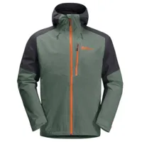 jack wolfskin - eagle peak 2l jacket - veste imperméable taille xxl, vert olive