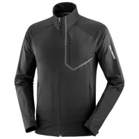 salomon - gore-tex infinium windstopper pro jacket - veste de ski de fond taille s, noir/gris