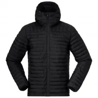 bergans - lava light down jacket with hood - doudoune taille l;m;s;xl;xxl, bleu;noir