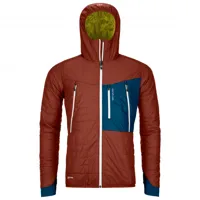 ortovox - swisswool piz boè jacket - veste hiver taille l, rouge