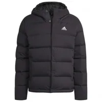 adidas - helionic hooded jacket - doudoune taille l, gris/noir