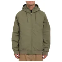 volcom - hernan 5k jacket - veste hiver taille l, vert olive