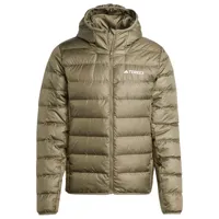 adidas terrex - terrex multi light down hooded jacket - doudoune taille xl, beige