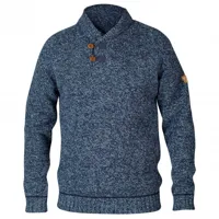 fjällräven - lada sweater - pull en laine taille l, bleu