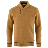 fjällräven - lada sweater - pull en laine taille m, brun