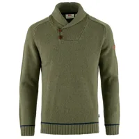 fjällräven - lada sweater - pull en laine taille l, vert olive