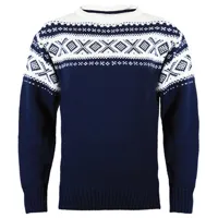 dale of norway - cortina 1956 - pull en laine taille l, bleu