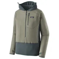 patagonia - r1 pullover hoody - pull polaire taille xs, gris/vert olive