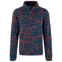 sherpa - bhutan pullover - pull polaire taille l, bleu