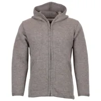 albmerino - veste à capuche foulée - veste en laine taille l, gris
