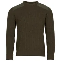 pinewood - lappland rough sweater - pull en laine taille s, vert olive