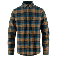 fjällräven - singi heavy flannel shirt - chemise taille l, brun
