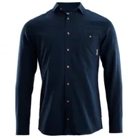 aclima - woven wool shirt - chemise taille m, bleu