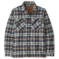 patagonia - insulated organic cotton mw fjord flannel shirt - chemise taille s, gris