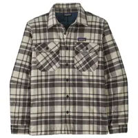 patagonia - insulated organic cotton mw fjord flannel shirt - chemise taille xs, gris