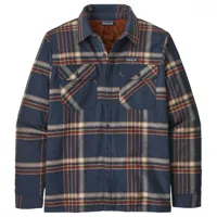patagonia - insulated organic cotton mw fjord flannel shirt - chemise taille l;m;s;xl;xs;xxl, brun;gris;vert olive