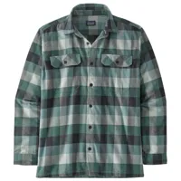 patagonia - l/s organic cotton mw fjord flannel shirt - chemise taille xs, gris