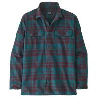 patagonia - l/s organic cotton mw fjord flannel shirt - chemise taille xs, bleu
