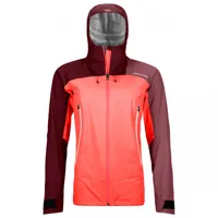 ortovox - women's westalpen 3l light jacket - veste imperméable taille s, rouge