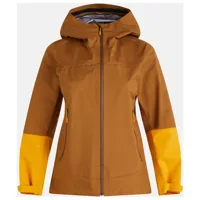 peak performance - women's vislight gore-tex light jacket - veste imperméable taille l, brun