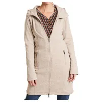 tranquillo - women's fleece-jacke mit kapuze - manteau taille xs, beige
