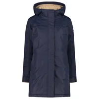 cmp - women's parka fix hood taslan polyester - manteau taille 38, bleu