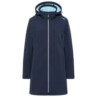 cmp - women's parka zip hood softshell - veste softshell taille 52, bleu