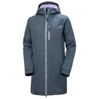 helly hansen - women's long belfast winter jacket - veste hiver taille xs, bleu