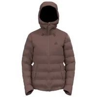 odlo - women's jacket insulated severin n-thermic hoode - doudoune taille xl, brun