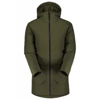 scott - women's jacket tech parka - parka taille xs, vert olive