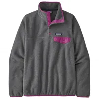 patagonia - women's lightweight synchilla snap-t fleece pullover - pull polaire taille xs, gris