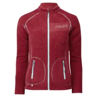 omm - women's core jacket - veste polaire taille xs, rouge