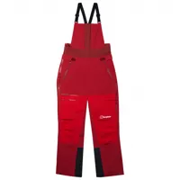 berghaus - women's mtn arete descend gtx bib pant - pantalon imperméable taille 10, rouge