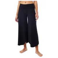 mandala - women's roll over tulip pants - pantalon de jogging taille m, noir