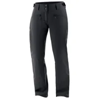 salomon - women's edge pant - pantalon de ski taille s - short, noir
