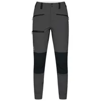 haglöfs - women's mid slim pant - pantalon de trekking taille 34 - short, gris