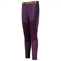 mons royale - women's olympus legging - sous-vêtement mérinos taille l;m;s, noir;violet