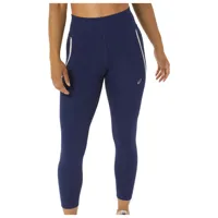 asics - women's race high waist tight - collant de running taille s, bleu