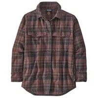 patagonia - women's heavyweight fjord flannel overshirt - chemise taille xs, brun