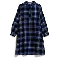 armedangels - women's charlinaa check - robe taille s, bleu