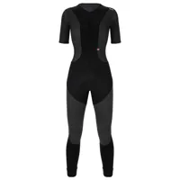 santini - women's vega dry all-in-one cycling bib-tights - pantalon de cyclisme taille s, noir
