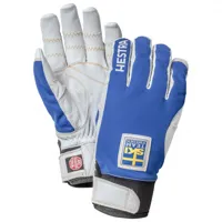 hestra - ergo grip active 5 finger - gants taille 6, gris/bleu